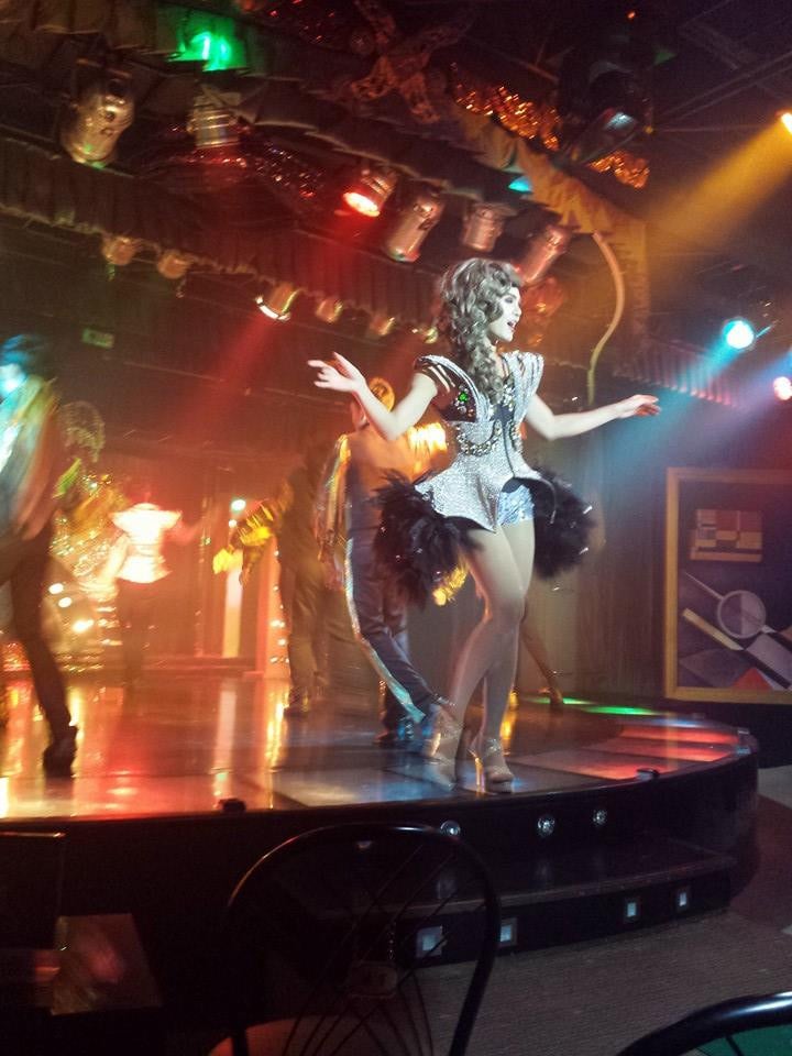 A performer in a ladyboy show