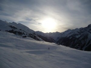 Snowy Austrian Alps