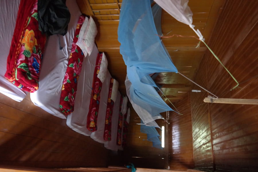 Beds in a Thailand homestay