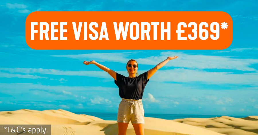 Free visa worth £369*!